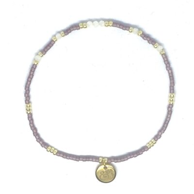 bits and pieces mandala de masca yogini rosa bracelets chakra moonstone purple white gold