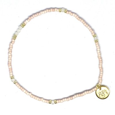 bits and pieces gemstone gift bracelets collect beautiful moments rose quartz miyuki beads kralen armband pink roze