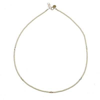 bits and pieces gemstone necklace gold beige camel yellow light blue white amazon gemstones