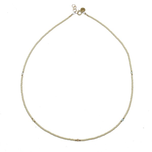 bits and pieces gemstone necklace gold beige camel yellow light blue white amazon gemstones