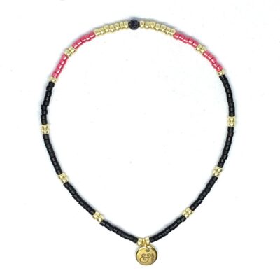 miyuki beads kralen gold silver bits and pieces black pink gold Tourmaline gemstones