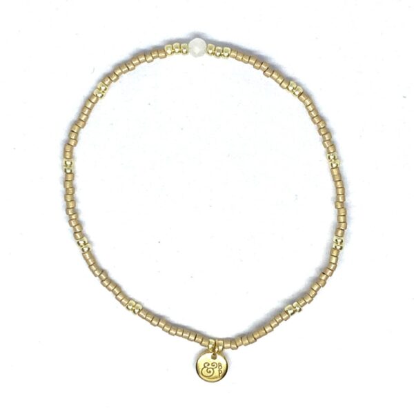 miyuki beads kralen gold silver bits and pieces camel white moonstone gemstone