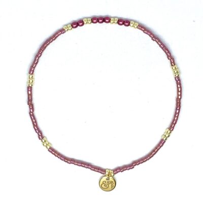 miyuki beads kralen gold silver bits and pieces pink glass beads