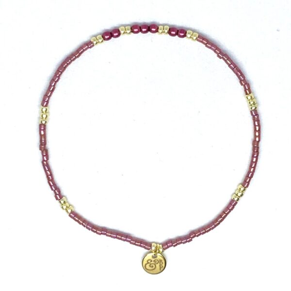 miyuki beads kralen gold silver bits and pieces pink glass beads