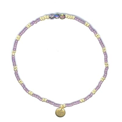 miyuki beads kralen gold silver bits and pieces purple lila glass beads