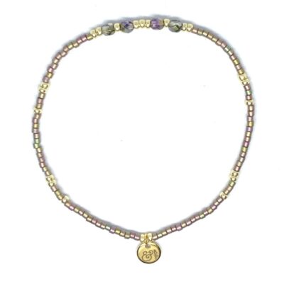 miyuki beads kralen gold silver bits and pieces purple lila glass beads