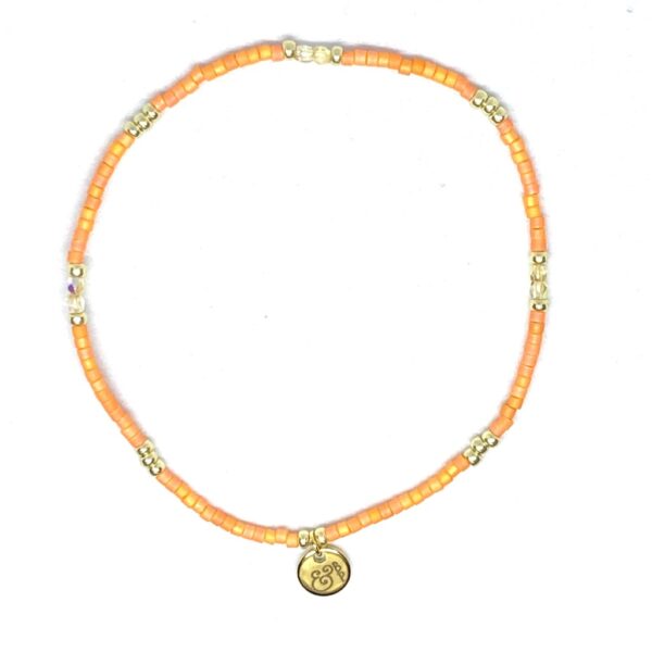 miyuki beads kralen gold silver bits and pieces orange glass beads