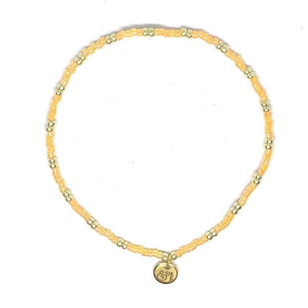 miyuki beads kralen gold silver bits and pieces orange glass beads