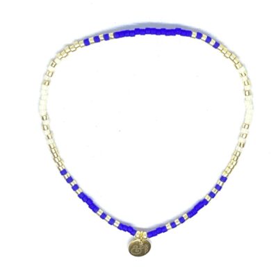 miyuki beads kralen gold silver bits and pieces cobalt off white