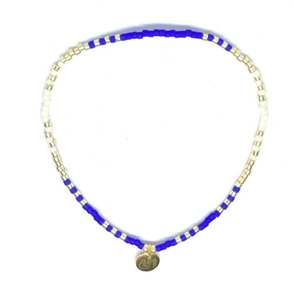 miyuki beads kralen gold silver bits and pieces cobalt off white
