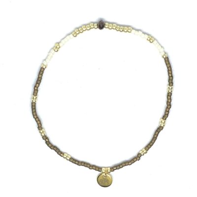 miyuki beads kralen gold silver bits and pieces brown off white glass beads