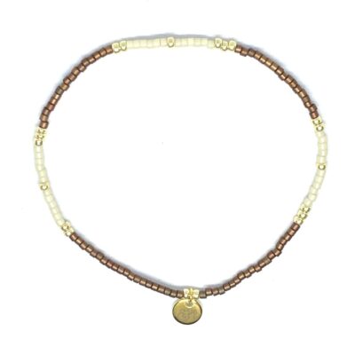 miyuki beads kralen gold silver bits and pieces brown off white glass beads