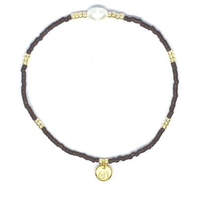 miyuki beads kralen gold silver bits and pieces sweet water pearl brown off white