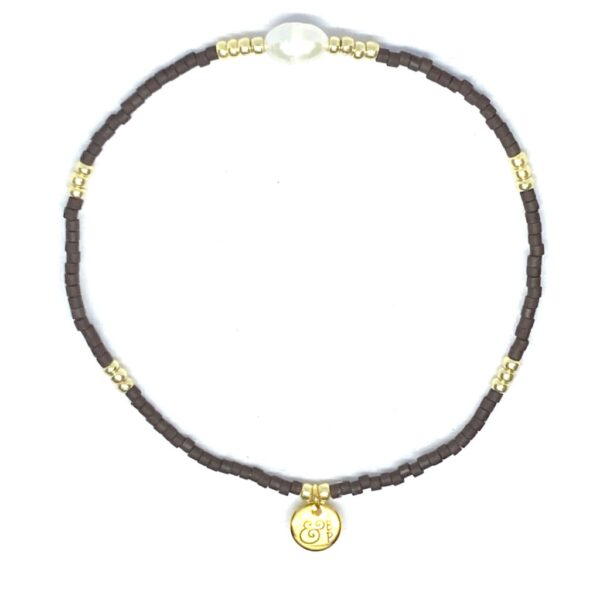miyuki beads kralen gold silver bits and pieces sweet water pearl brown off white