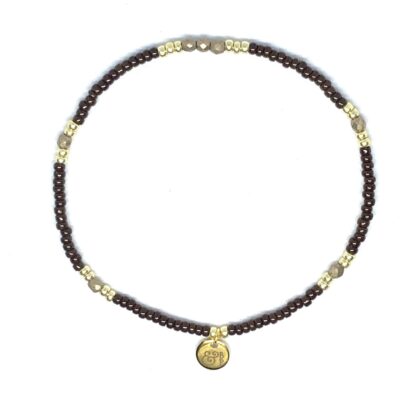 miyuki beads kralen gold silver bits and pieces brown kaki glass beads