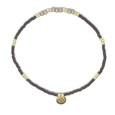 miyuki beads kralen gold silver bits and pieces brown kaki glass beads
