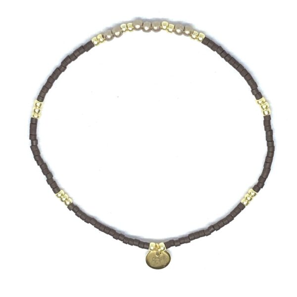 miyuki beads kralen gold silver bits and pieces brown kaki glass beads