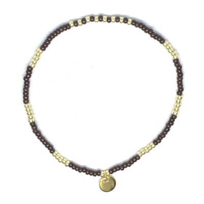 miyuki beads kralen gold silver bits and pieces brown kaki glass beads