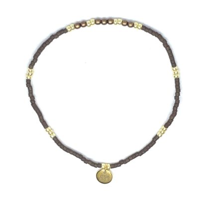 miyuki beads kralen gold silver bits and pieces brown kaki glass beads