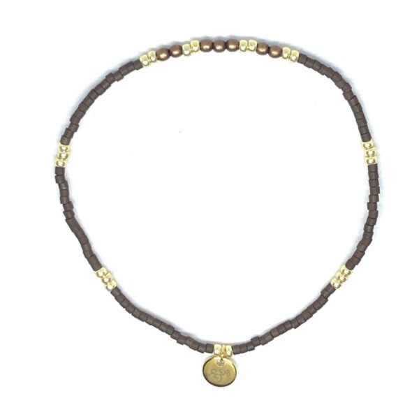 miyuki beads kralen gold silver bits and pieces brown kaki glass beads