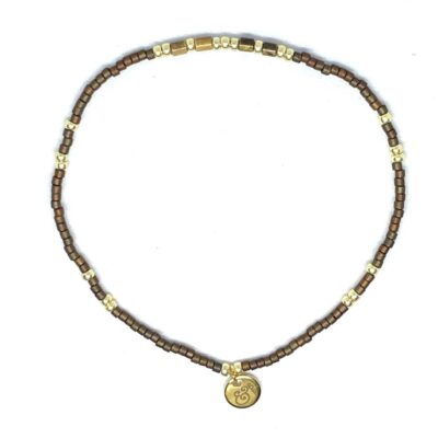 miyuki beads kralen gold silver bits and pieces brown tiger eye gemstone