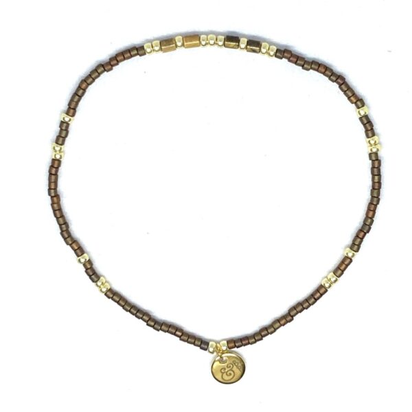 miyuki beads kralen gold silver bits and pieces brown tiger eye gemstone