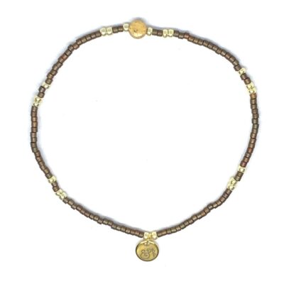 miyuki beads kralen gold silver bits and pieces brown tiger eye gemstone
