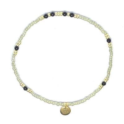 miyuki beads kralen gold silver bits and pieces green black jade gemstones