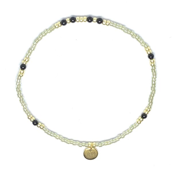 miyuki beads kralen gold silver bits and pieces green black jade gemstones