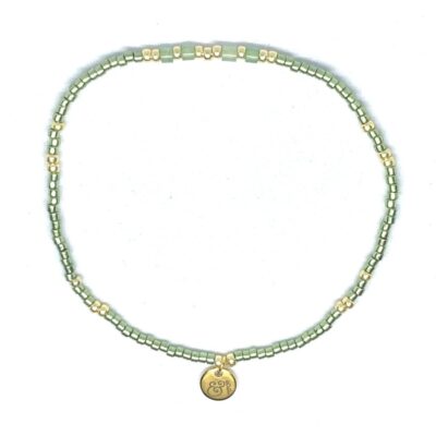 miyuki beads kralen gold silver bits and pieces green stone