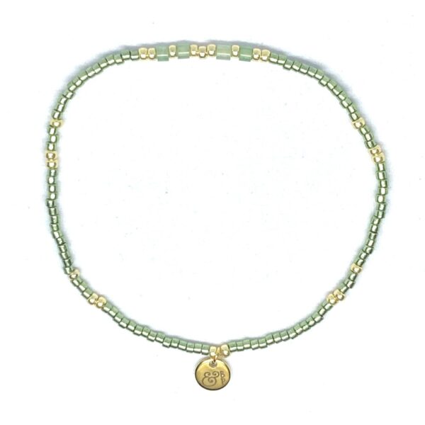 miyuki beads kralen gold silver bits and pieces green stone