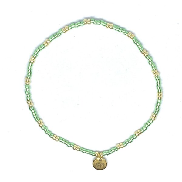 miyuki beads kralen gold silver bits and pieces green