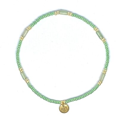 miyuki beads kralen gold silver bits and pieces green aventurine gemstones