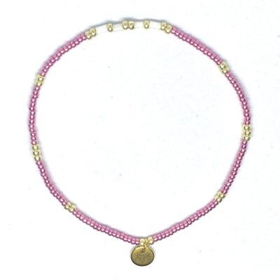 miyuki beads kralen gold silver bits and pieces pink off white
