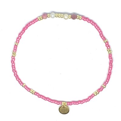 miyuki beads kralen gold silver bits and pieces tourmaline gemstone pink white multi colored