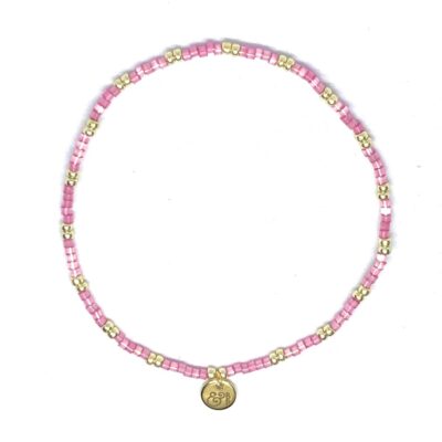 miyuki beads kralen gold silver bits and pieces pink