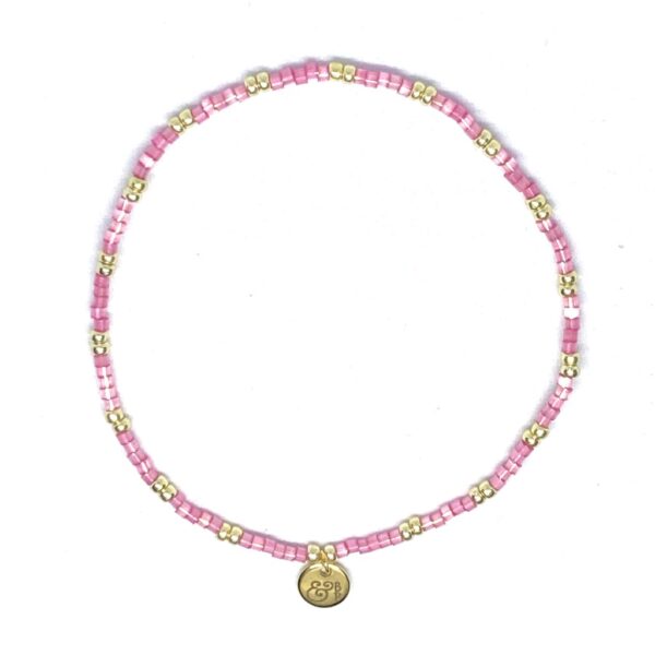 miyuki beads kralen gold silver bits and pieces pink