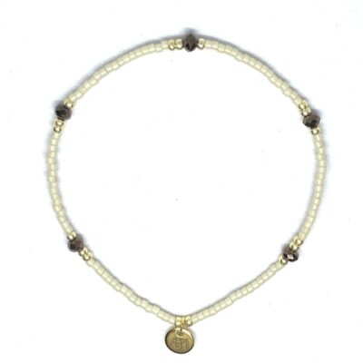 miyuki beads kralen gold silver bits and pieces off white beige brown glass beads