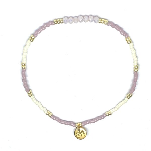miyuki beads kralen gold silver bits and pieces off white lila glass beads