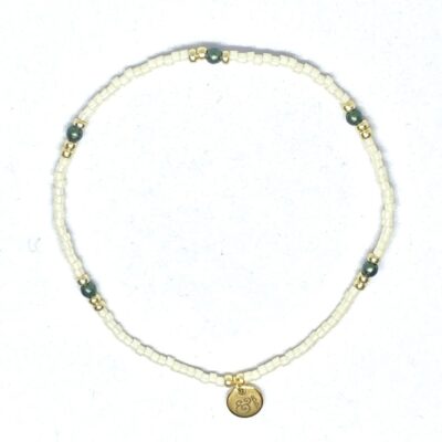 miyuki beads kralen gold silver bits and pieces off white beige green strawberry quartz glass beads