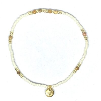 miyuki beads kralen gold silver bits and pieces off white beige brown picture jaspar gemstones glass beads