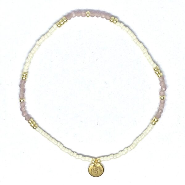 miyuki beads kralen gold silver bits and pieces off white lila glass beads