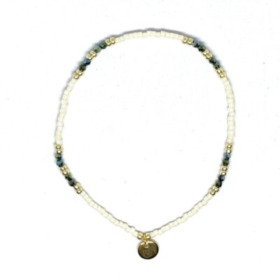 miyuki beads kralen gold silver bits and pieces off white green multi colored glass beads