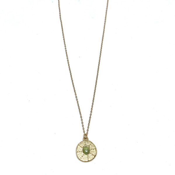 bits and pieces jewelry stainless steel necklaces gold green