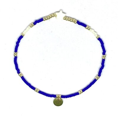 miyuki beads kralen gold silver bits and pieces cobalt blue off white shell