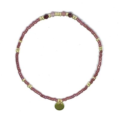 miyuki beads kralen gold silver bits and pieces pink tourmaline gemstone multi color