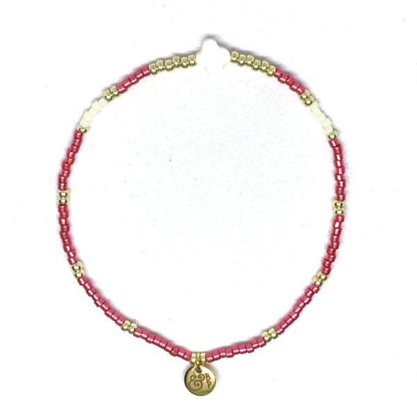 miyuki beads kralen gold silver bits and pieces fuchsia off white shell