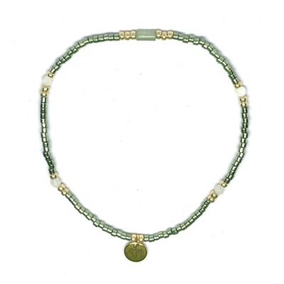 miyuki beads kralen gold silver bits and pieces ogreen off white green aventurine gemstone