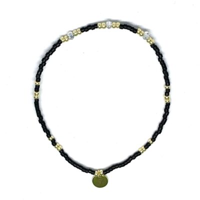 miyuki beads kralen gold silver bits and pieces silver glass beads black