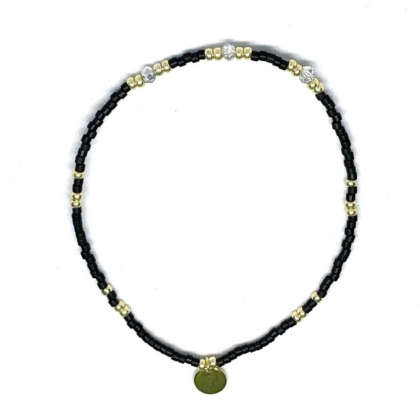 miyuki beads kralen gold silver bits and pieces silver glass beads black